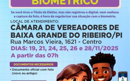 Atendimento Descentralizado- Cadastramento Biométrico.