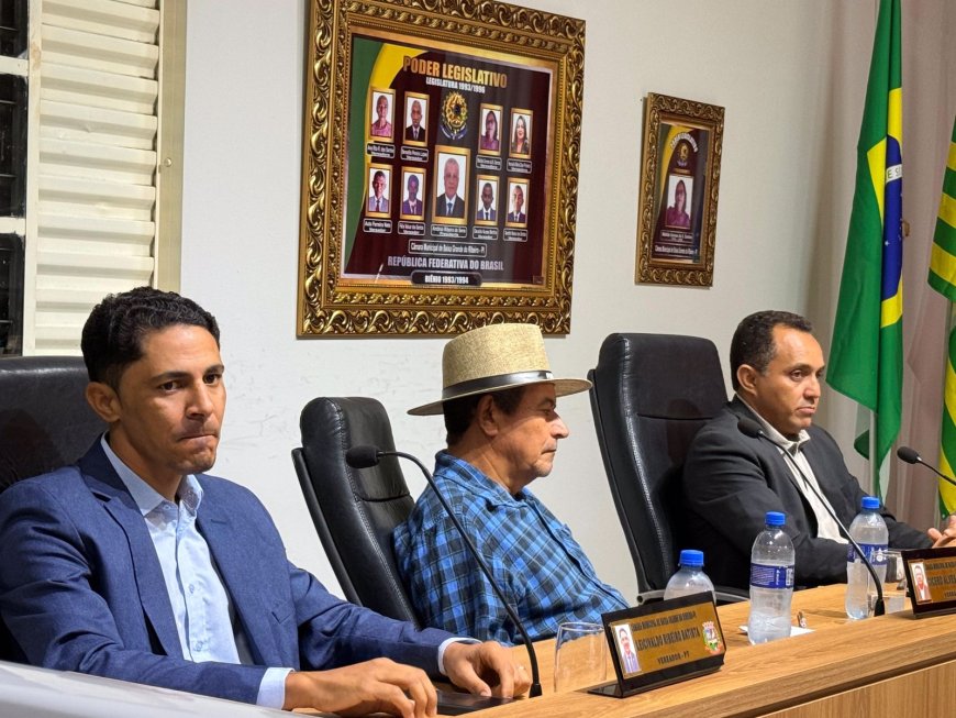 Sessão Ordinária da Câmara Municipal de Baixa Grande do Ribeiro.