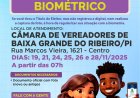 Atendimento Descentralizado- Cadastramento Biométrico.