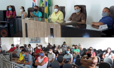 Vereadores e Prefeito recebem representantes do comércio local para tratar das novas medidas impostas pelo decreto estadual