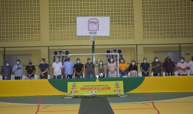 Reinaugurada a Quadra Poliesportiva Sérgio Morais no Bairro de Fátima