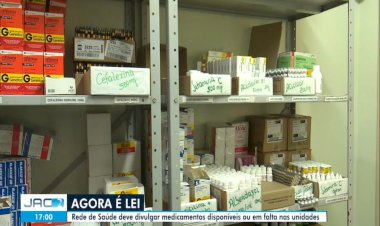 Lei sancionada determina divulgação de medicamentos em falta na Rede Municipal