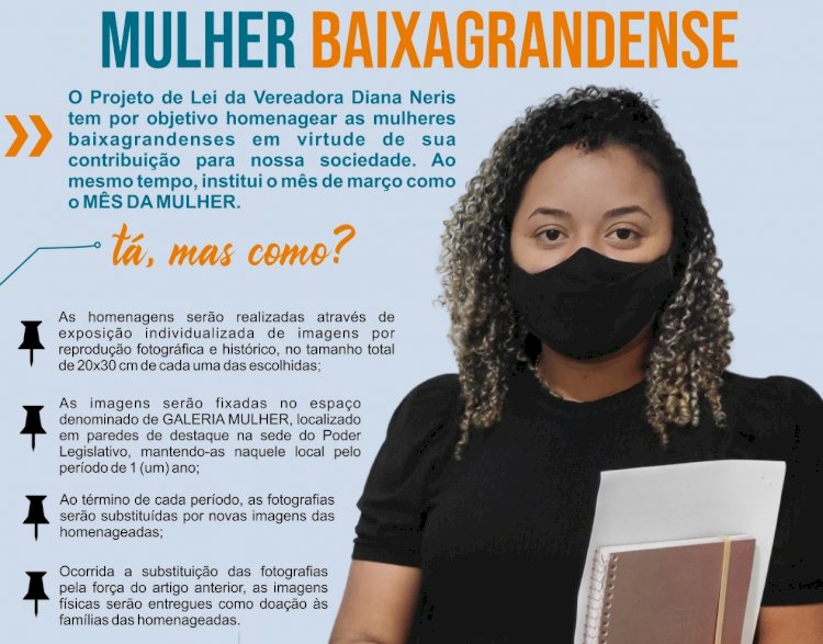 Aprovado por unanimidade de votos o Projeto Mulher Baixagrandense