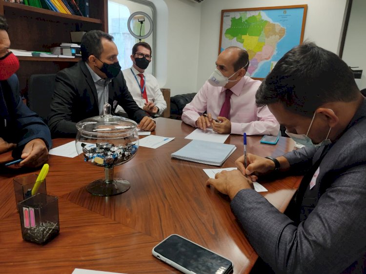 Vereadores se reúnem com senador Marcelo Castro e apresentam demandas de interesse do Município
